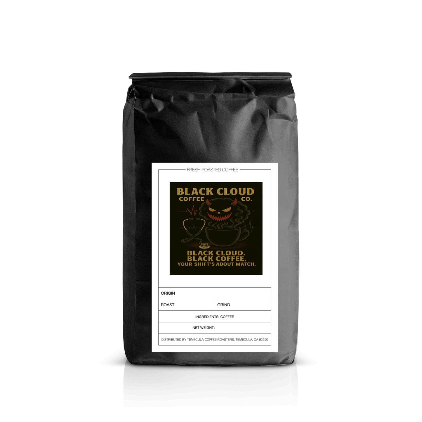 Black Cloud Coffee Co. – EMS Edition
Now available in sarcasm drip or existential espresso.